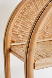 Vintage Bamboo <b>Bookshelf</b> Rattan Home Funiture, Antique Rattan <b>Bookcases</b> - Product Image 3