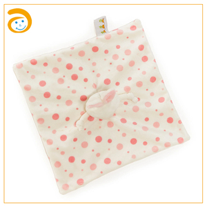 Couverture <span class=keywords><strong>doudou</strong></span> ultra douce et portable pour bébé, couette en peluche confortable avec oreilles de lapin, aide au sommeil pour nouveau-né, jouet de voyage pour la crèche - Product Image 3