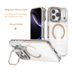 Funda Magnética Transparente a Prueba de Golpes Sumashi para <span class=keywords><strong>iPhone</strong></span> 17 Pro Max con Soporte de Anillo y Carga Inalámbrica - Product Image 4