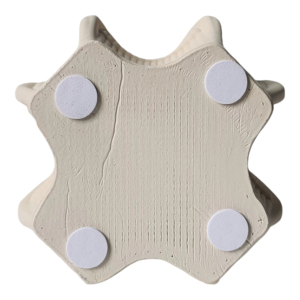 Vaso in Ceramica 3D Scultoreo con Dettagli Geometrici, Vaso Decorativo Moderno per Fiori da Soggiorno - Product Image 5