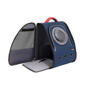 नए डिजाइन थोक ऑक्सबर्ड सामग्री लुभावनी फैशन जिपर पालतू कुत्ते बैकपैक पोर्टेबल फोल्डेबल यात्रा वाहक - Product Image 2