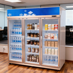 <span class=keywords><strong>Réfrigérateur</strong></span> à boissons de supermarché commercial de haute qualité avec porte en verre, refroidissement direct, refroidisseur à vin mécanique - Product Image 1