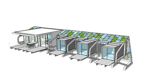 Villa de <span class=keywords><strong>plage</strong></span> de luxe Skyacross, maison de vacances moderne préfabriquée, hôtel en conteneurs, hôtel de <span class=keywords><strong>plage</strong></span> en acier léger - Product Image 3