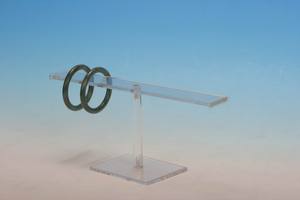 Présentoir en acrylique transparent rond pour bijoux et montres - Product Image 2