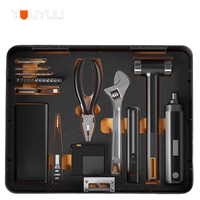 Ensemble d'outils à main réparation électricien complet Offre Spéciale matériel professionnel populaire pour la réparation de voitures réseau en vrac rose trousse à outils