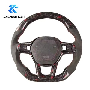 พวงมาลัยหนังคาร์บอนไฟเบอร์แบบสปอร์ต LED  สำหรับ <span class=keywords><strong>Honda</strong></span> Civic รุ่นที่ 11 FE StepWGN ปี 2022 2023 2024 2025 2026 - Product Image 5