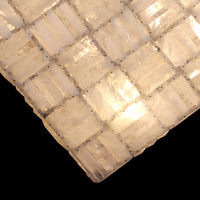 Luminaire suspendu en cristal de roche naturel Rubik's Cube moderne et créatif, lumière LED décorative pour hôtel, villa, salon, chambre à coucher