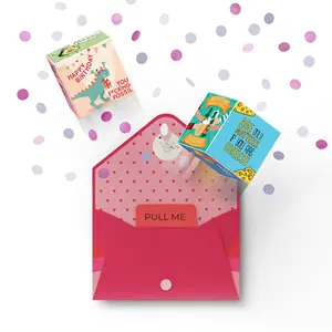 Carta personalizzata per album fotografico di cannone da DIY che esplode scatola regalo colorata per rifornire di confetti busta confezione regalo