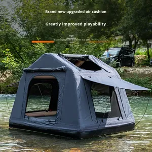 Tente de toit gonflable quatre saisons, imperméable 3000 mm+, pliable, légère (18,5 kg), pour <span class=keywords><strong>camping</strong></span> <span class=keywords><strong>en</strong></span> plein air, SUV, tout-terrain, voiture de tourisme - Product Image 3