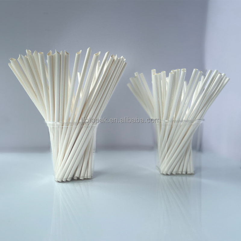 Natural Paper Straws for Paper Cup Hot Coffee Drinkware Disposable Straw Food Grade Packaging Beverage Straws for Milk Tea Juice