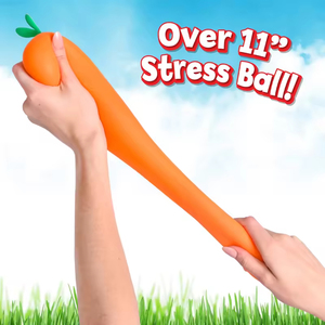 TPR Squishies Carotte Géante 11,5 Pouces, Jouet Anti-Stress à Presser en Forme de Légume, Jouet Sensoriel Amusant pour Enfants, Adolescents et Adultes - Product Image 3