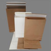 Enveloppes d'expédition en kraft écologiques personnalisées, sacs d'expédition en papier kraft pour les cafés, emballages à emporter