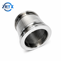 Tuyau flexible en acier inoxydable fileté, connecteur métallique tressé ondulé pour eau, gaz, huile