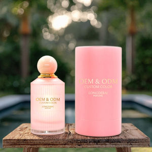 Custom Color Yellow Matte Striped Glass <b>Perfume</b> <b>Bottle</b> 30ml 50ml 100ml Premium Empty <b>Perfume</b> <b>Spray</b> <b>Bottle</b> with Ball Shape Cap - Product Image 3