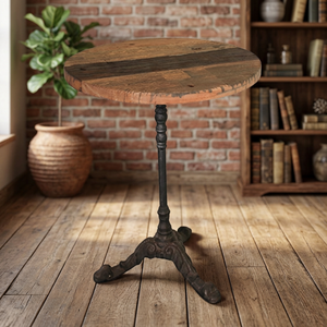 Mobilier de maison écologique indonésien et décoration mobilier d'extérieur Table basse ronde avec 1 pied 3 pieds - Product Image 3