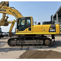 Excavadora Usada de Segunda Mano Komatsu PC360-8 en Buenas Condiciones, Excavadora de Cadenas Usada Importada en Venta