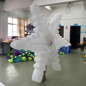 Iklan natal mengambang kepingan salju Parade kostum kinerja untuk display meriah dan pemasaran - Product Image 5