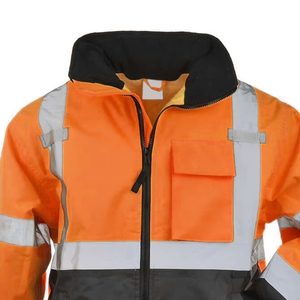 High Visibility Reflective <b>Jacket</b> ANSI Class 2 Safety Workwear for Outdoor <b>Workers</b> - Product Image 6