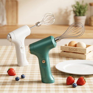 <span class=keywords><strong>Fouet</strong></span> à œufs rechargeable à main en plastique ABS à 3 vitesses pour fouetter la crème, outil de pâtissier professionnel pour la maison, batteur à œufs électrique - Product Image 2
