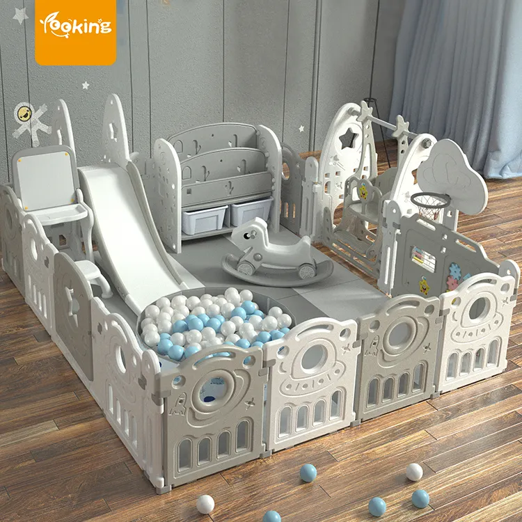 Combinazione Baby Safety Play Center Recinzione interna pieghevole nuovo box Indoor Us Modern Baby Recinzione in plastica Recinzione Bambini