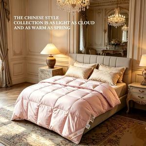 Couette de luxe en duvet de canard blanc doux, écologique, jacquard intégral, épaisse et chaude, pour lit Queen, idéale pour la maison - Product Image 1