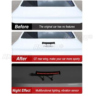Feu arrière solaire 12V mini universel à LED pour aileron de voiture, clignotant d'avertissement étanche avec capteur, accessoires modifiés - Product Image 5