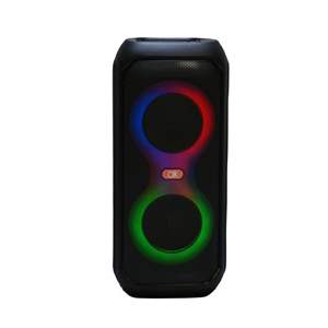 BT-2427 Extra Bass avec amplificateur intégré, haut-parleur de karaoké double 4 pouces RGB Bluetooth avec micro pour soirée karaoké familiale - Product Image 1