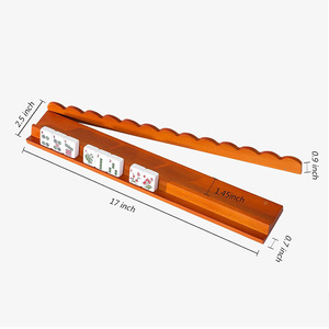 wooden mahjong racks 17 inch In stock mahjong wooden racks and pusher - Product Image 3