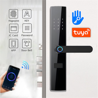 Serrure Intelligente Tuya avec Empreinte Digitale, Carte Code, Mémoire et Stockage Cloud pour Maison et Hôtel