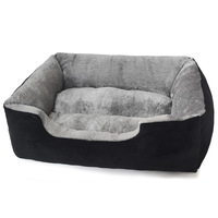 Coussin carré pour animaux de compagnie en peluche, pour chat et chien, toutes saisons, épais et chaud, pour usage intérieur
