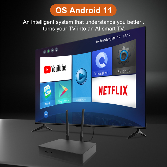 Custom Factory 4K 4GB32GB Android11 Z68 Smart Media Player Set Top Box Quad CoreRK3568 USB3.0 WiFi6 BT5.4 LAN Video Home Theater