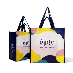 Price Hot Promotion Item Laminated Non Woven Shopping Tote Bag With Custom Logo Fabric