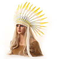 Fournitures de chapellerie, Costumes de festival, Coiffe en plumes, Couvre-chef en plumes