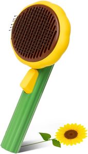 Hot Selling Self-Cleaning Dog Brush Smart <b>Pumpkin</b> Pet Comb for Cats and Dogs with Open Knot for Shedding Management - Product Image 1