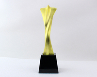 Trofeo Metálico Ecológico Personalizado con Diseño Grabado a Doble Cara para Fiesta de Cumpleaños, Cumple con las Normas Ambientales Internacionales