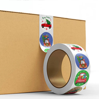 Frohe Weihnachten Wasserdichte Vinyl-Aufkleber Benutzerdefinierte Form Benutzerdefinierte Größe für Kinder Geschenk Basteln Backen Verpackung Umschlag Schreibwaren