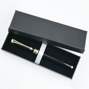 Suministros de papelería GemFully, compra cosas en línea, pluma estilográfica de lujo de metal negro Premium con gemas - Product Image 6