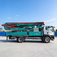 Camion pompe à béton mobile de 37 mètres, système hydraulique de type ouvert, pression de système de 31,5 MPa, équipement de pompage de béton