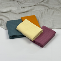 Couverture de réception pour nouveau-né 70% bambou 30% coton, couleur unie, respirante, couverture d'emmaillotage pour bébé en mousseline