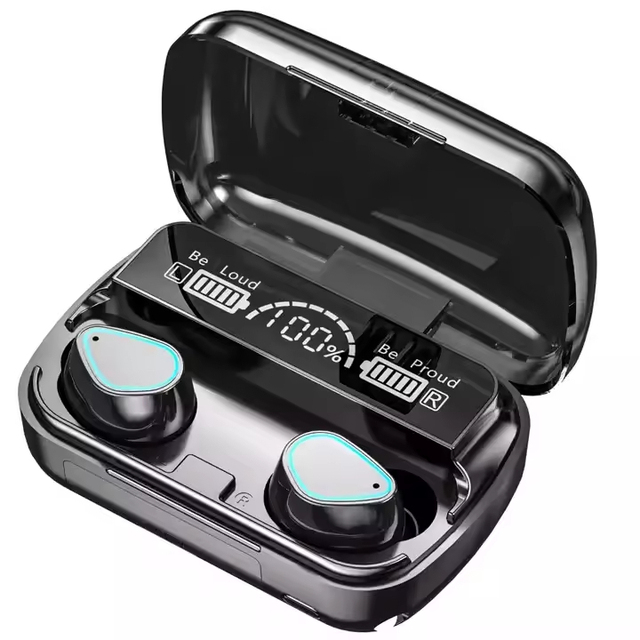 M30 Pro BT 5.3 Led Display Stereo Sound Noise Cancelling Earphones Portable Power Bank Upgrade Flashlight TWS Earbuds M30Pro
