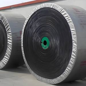 Ayarlanabilir gıda sınıfı kauçuk 1ton yağ isıya dayanıklı 100mm PVC eğimli konveyör bant uzun mesafe siyah yassı bantlı taşıyıcı için - Product Image 5