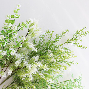Suministros para <span class=keywords><strong>Flores</strong></span> de Boda, Producto Terminado, Planta Artificial Verde, Planta de Simulación, <span class=keywords><strong>Flores</strong></span> para Decoración de Fondo de Boda - Product Image 3