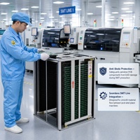 Caja de Transporte para PCB SMT Haoputon con Esquinas Reforzadas y Diseño de Absorción de Impactos que Protege Componentes Delicados Durante el Transporte
