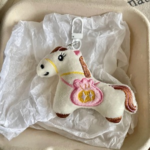 Fortune <b>Bag</b> Pony Plush Keychain Handmade Embroidery <b>Little</b> Horse Charm Cute Stuffed Animal Pendant for <b>Bags</b> and Keyring Gifts - Product Image 6