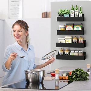 Support de Rangement Magnétique pour Épices à 2, 3, 4 ou 5 Niveaux, de Haute Qualité, Vente en Gros, Pas Cher, pour Cuisine et Réfrigérateur - Product Image 4