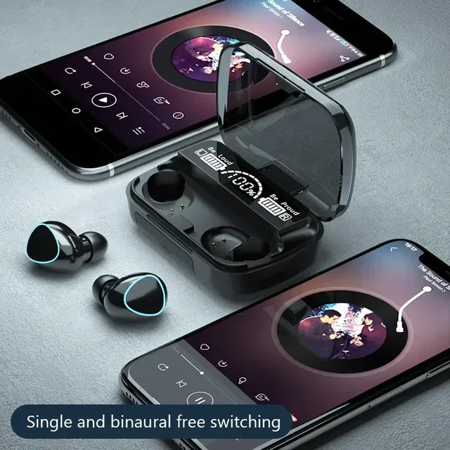 2024 TWS M10 Wireless Headset 5.3 Earphones Headphones With Mic Earbuds 3200mAh Charger Box LED Display Fone