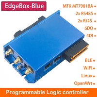 Controlador PLC de Computación en Borde 4G WiFi Doble Ethernet RS485 DI DO MT7981BA Industrial IoT con Soporte de Programación PLC y Linux OpenWrt