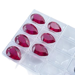 Cadermay Cultivated Ruby Pear Cut Loose Stone Solitaire Pendant Everyday Wear Spring 2024 - Product Image 3