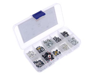 10 أنواع من 500 قطعة صغيرة لاستبدال أزرار التحكم عن بعد في السيارات، مع أزرار ثنائية وأربعة أرجل - Product Image 3