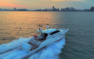 Modieuze 17,18 m hoge snelheid aluminium luxe jacht voor vrije tijd en sport met Mercury 3*600 pk motoren - Product Image 4